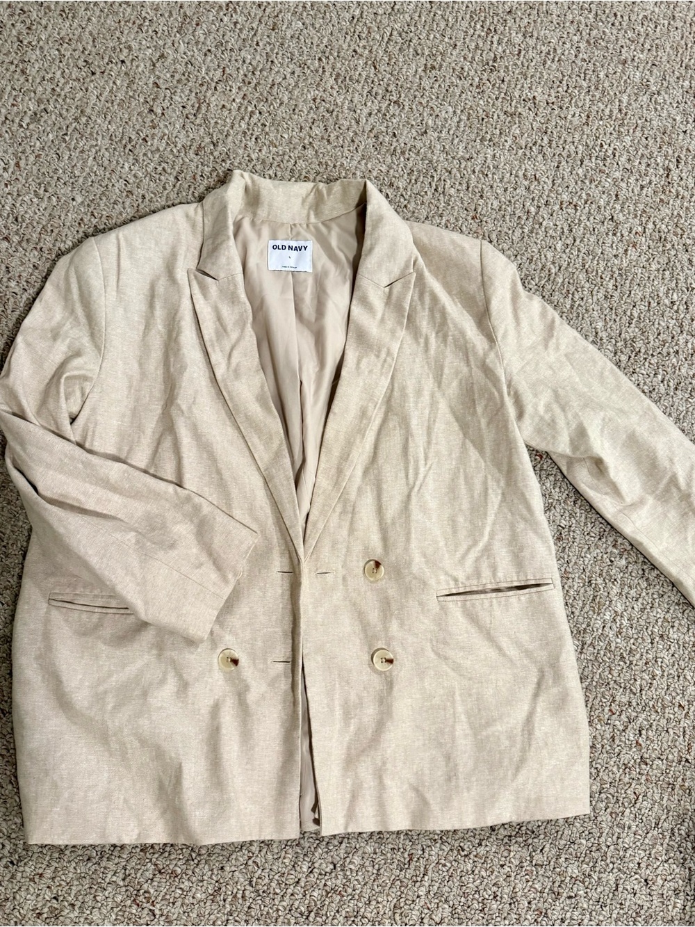 Old Navy Beige/Tan Lightweight Blazer